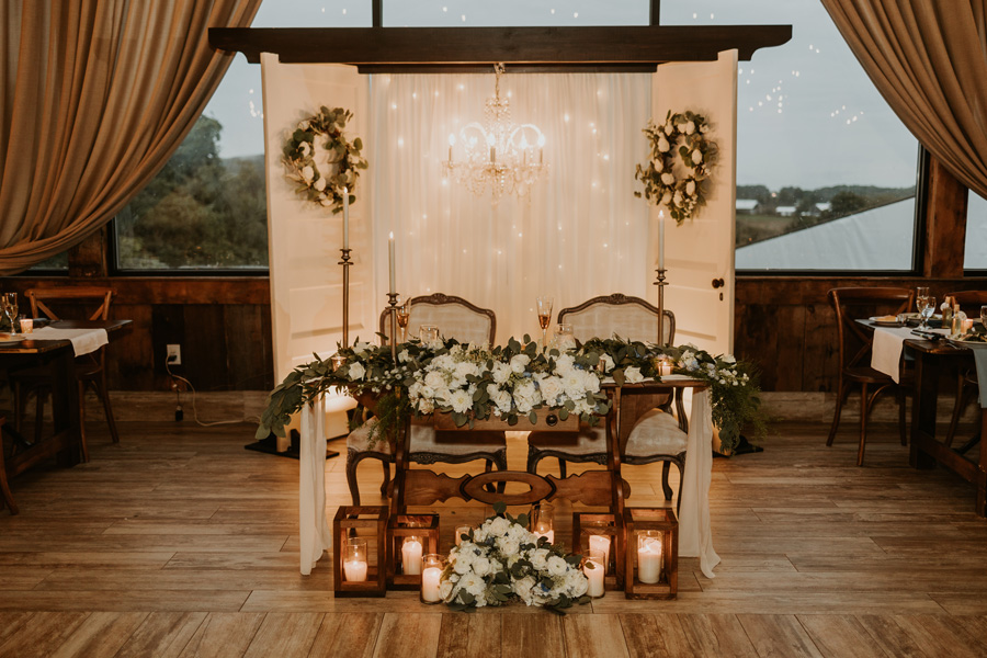 Bride and Groom's table